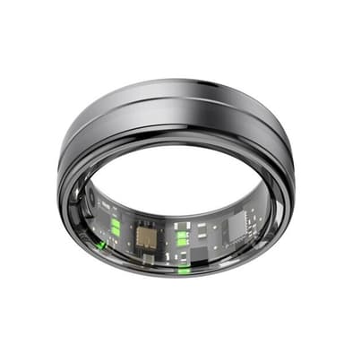 R06 Smart Ring med helseovervåking og treningsmoduser Størrelse 8 - Svart