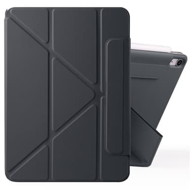 Kunstlærveske med stativ og magneter for iPad Mini 6 / Mini 2024 - Svart