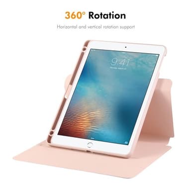 Kunstlærveske med stativ for iPad Air / Air 2 / 9.7 2017 / 2018 - Grå