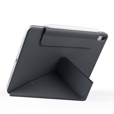 Kunstlærveske med stativ og magneter for iPad Mini 6 / Mini 2024 - Svart
