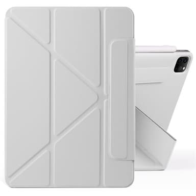 Kunstlærveske med stativ og magneter for iPad Pro 11 2022 / 2021 / 2020 - Grå