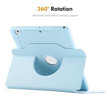 Kunstlærveske med stativ for iPad Air 10,5 / Pro 10,5 / 10,2 - Grå