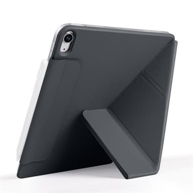 Kunstlærveske med stativ og magneter for iPad Mini 6 / Mini 2024 - Svart