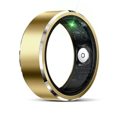 R5 Smart Ring med helseovervåking og treningsmoduser Størrelse 12 - Gull
