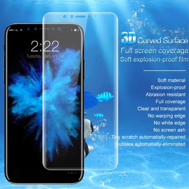 IMAK Skjermbeskyttere til iPhone X/XS - Soft Hydrogel 2-pack