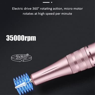 Neglebor 30000RPM Elektrisk neglefilmaskin Manikyr Pedikyr