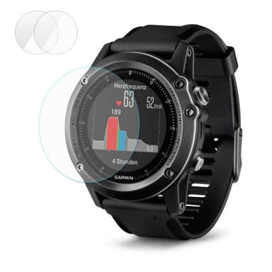 2 stk HAT PRINCE Garmin Fenix 3 HR herdet glass 0.2mm
