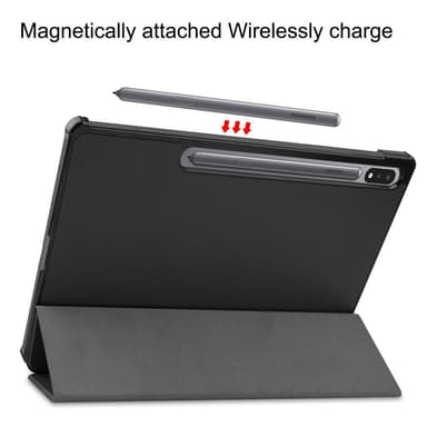 Slim Fit Dekseldeksel til Samsung Galaxy Tab S7 Plus - Svart