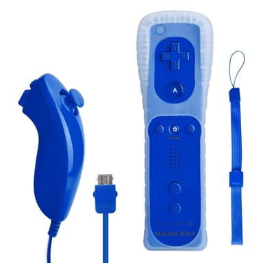 Kompatibel med Wii Control-Set Motion Plus, Bulk Mørk Blå