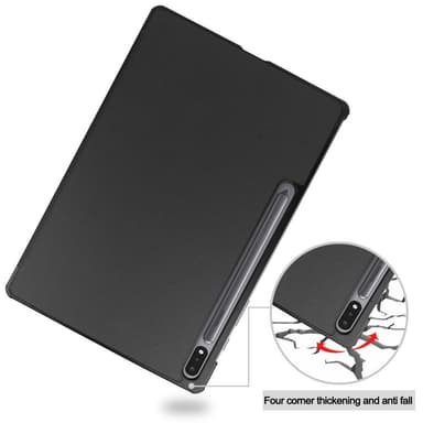 Slim Fit Dekseldeksel til Samsung Galaxy Tab S7 Plus - Svart