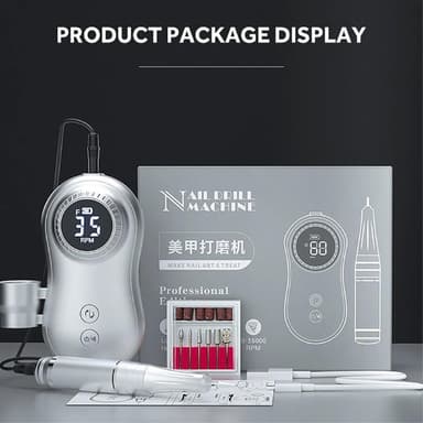 Neglebor 30000RPM Elektrisk neglefilmaskin Manikyr Pedikyr