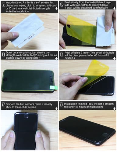 IMAK Skjermbeskyttere til iPhone X/XS - Soft Hydrogel 2-pack