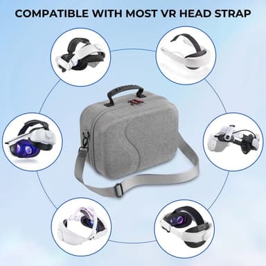 For Meta Quest 3 VR Hardshell bæreveske Beskyttelsesveske Oppbevaring