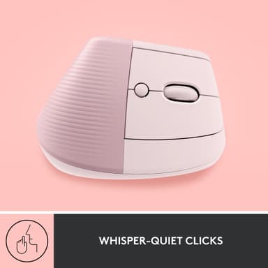 Logitech Lift Vertical trådløs mus (rose)