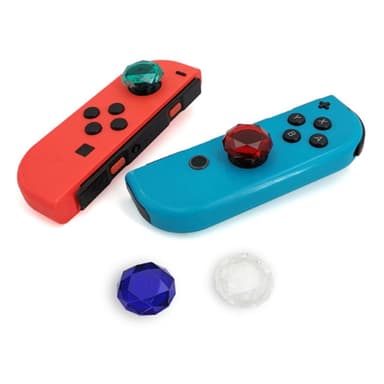 2stk Kompatibel med Nintendo Switch Lite Joystick Thumb Stick Grip - Blå