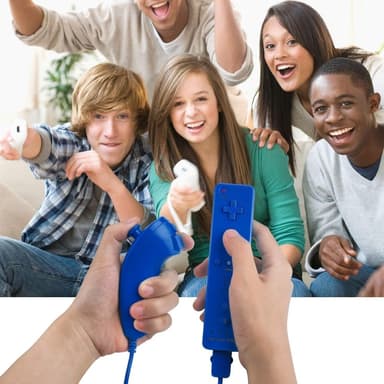 Kompatibel med Wii Control-Set Motion Plus, Bulk Mørk Blå