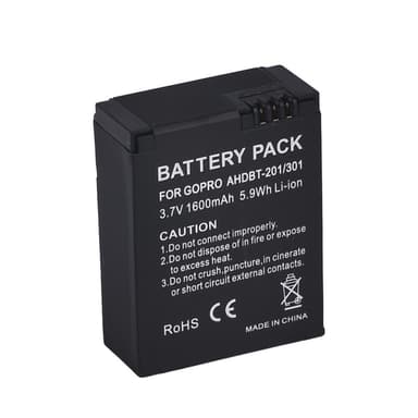 AHDBT-201 AHDBT-301 Batteri til GoPro HERO3+, GoPro HERO3