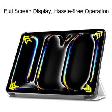 Til iPad Pro 11 (2024) Trifoldbart deksel med smal passform - Katt