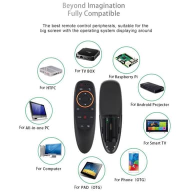 G10 trådløs mus fjernkontroll for bærbar PC Android TV-boks