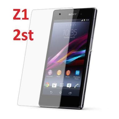 Sony Xperia Z1 Skjermbeskytter x2 med rengjøringsklut