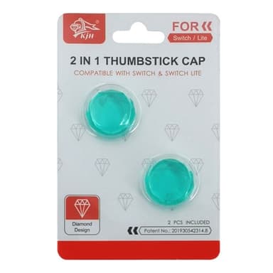 2stk Kompatibel med Nintendo Switch Lite Joystick Thumb Stick Grip - LYSEBLÅ