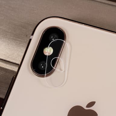 Beskyttende herdet glass for kameralinse til iPhone X/XS