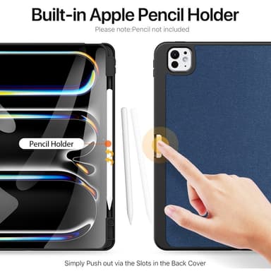 DUX DUCIS Domo iPad Pro 13 (2024) Deksel Trefoldelig - Blå