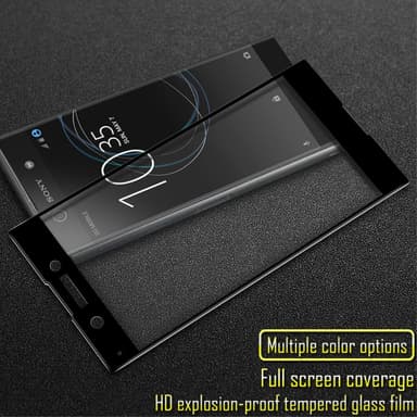 IMAK Helhetlig Herdet Glass Sony Xperia XA1 - Svart