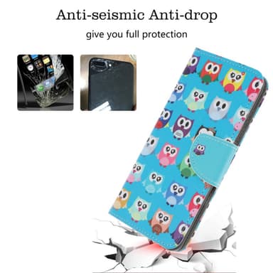 Samsung Galaxy A70 Lommebok-deksel - Flere ugler