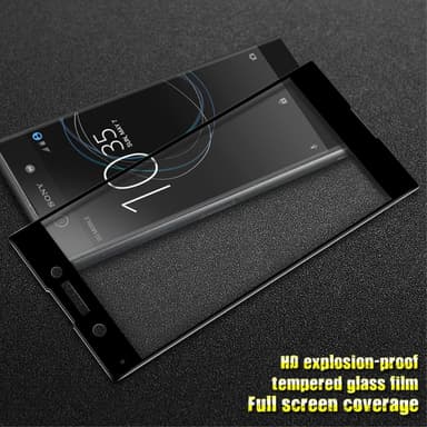 IMAK Helhetlig Herdet Glass Sony Xperia XA1 - Svart