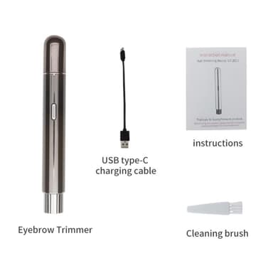 USB oppladbar øyenbrynshårfjerningstrimmer barbering