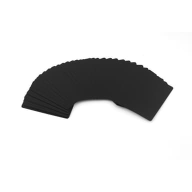 Svart plast PVC Poker vanntett spillkort kortdekk