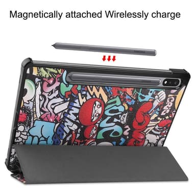 Slim Fit Dekseldeksel Til Samsung Galaxy Tab S7/S8 - Graffiti