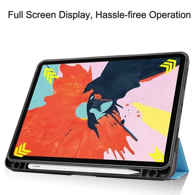 Apple iPad Air (2020) (2022) Slim Fit Trifoldbart deksel - Lyseblå