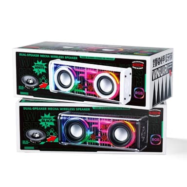 Bluetooth 5.3 Dual Horn RGB lys trådløs subwooferhøyttaler