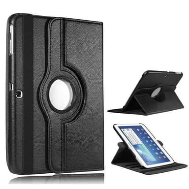 360 Rotasjonsveske Samsung Tab 3 10.1"" - Svart