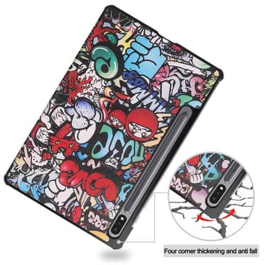 Slim Fit Dekseldeksel Til Samsung Galaxy Tab S7/S8 - Graffiti
