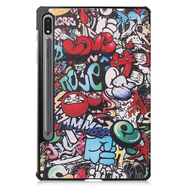 Slim Fit Dekseldeksel Til Samsung Galaxy Tab S7/S8 - Graffiti