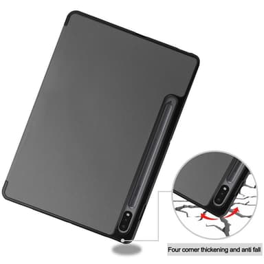 Slim Fit Dekseldeksel til Samsung Galaxy Tab S7/S8 - Grå