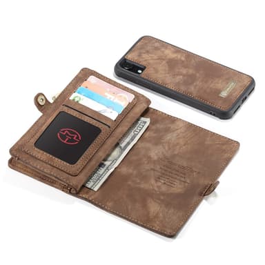 CASEME iPhone XR Retro Split Lommebok-deksel I Lær - Brun