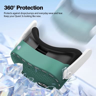 For Meta Quest 3S beskyttelsesveske VR Headset Silikondeksel