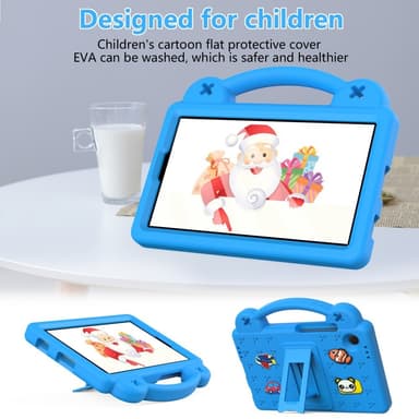 Til Samsung Galaxy Tab A9 EVA Foam Stativdeksel - Lyseblå