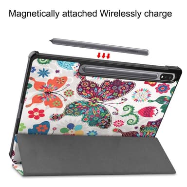 Slim Fit Dekseldeksel Til Samsung Galaxy Tab S7 Plus/S8+ - Sommerfugler