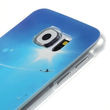 TPU Deksel til Samsung Galaxy S6 - Blå Himmel og Briller