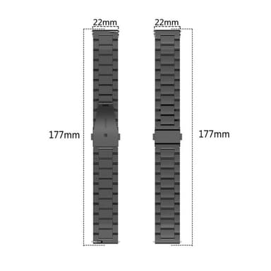 Huawei Watch GT3 46mm/GT Runner 46mm Stålstropp - Sølv