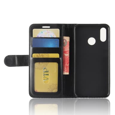 Huawei P20 Lite lommebok-deksel Crazy Horse Svart