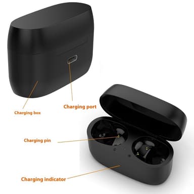 Dock for Jabra Elite 5 ørepropper Ladebrett Ladekabel