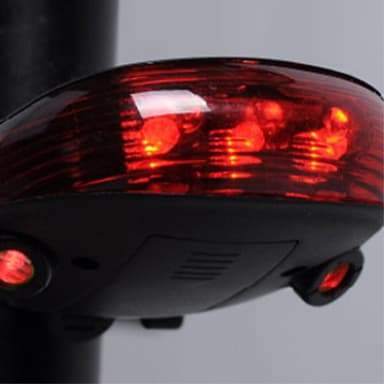 Sykkel 5-LED parallelllinje laser baklys universell vanntett