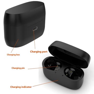 Dock for Jabra Elite 85t ørepropper Ladebrett Ladekabel