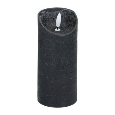 LED-vokslys 7x16 cm - svart